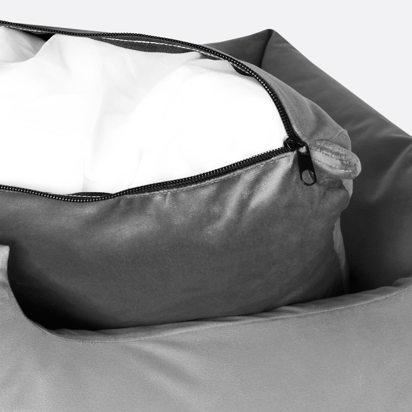 Poltroncina classica Sfoderabile | Velluto Grigio